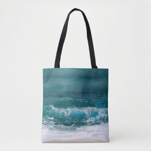 Aangepaste tweezijdige foto gepersonaliseerd stran tote bag (Voorkant)