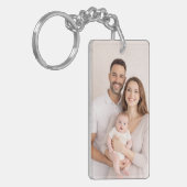 Aangepaste Tweezijdige Foto Sleutelhanger (Voorkant Links)