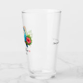 Aangepaste tweezijdige liefdesduiven glas (Links)