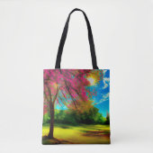Aangepaste tweezijdige Natuur gepersonaliseerd Afb Tote Bag (Voorkant)