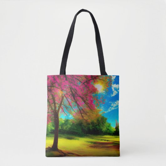 Aangepaste tweezijdige Natuur gepersonaliseerd Afb Tote Bag (Voorkant)