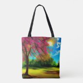 Aangepaste tweezijdige Natuur gepersonaliseerd Afb Tote Bag (Achterkant)