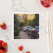 Aangepaste Twilight Urban Mood Cocktail Papieren S Servet (Insitu)