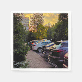 Aangepaste Twilight Urban Mood Cocktail Papieren S Servet