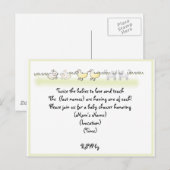 Aangepaste Twin Animals Baby shower Uitnodiging Briefkaart (Voorkant / Achterkant)