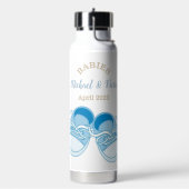 Aangepaste Twin Boys Baby Schoenen Naam Waterfles (Links)