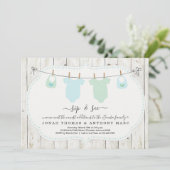 Aangepaste Twin Boys Sip en zie Uitnodiging (Staand voorkant)