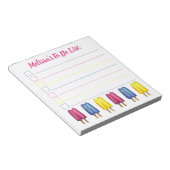 Aangepaste Twin Pop Popsiche om lijst te doen Notitieblok (Schuin)