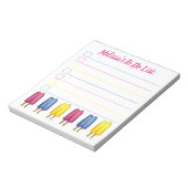 Aangepaste Twin Pop Popsiche om lijst te doen Notitieblok (Linkerzijde)