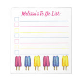 Aangepaste Twin Pop Popsiche om lijst te doen Notitieblok (Voorkant)