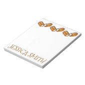 Aangepaste Twinkie Junk Food Foodie Snack Cakes Notitieblok (Linkerzijde)