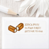 Aangepaste Twinkie Junk Food Foodie Snack Labels (Insitu)