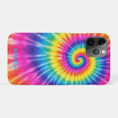 Aangepaste Tye-Dye Retro Kleurrijke Unisex Voeg Na Case-Mate iPhone Case (Achterkant (horizontaal))