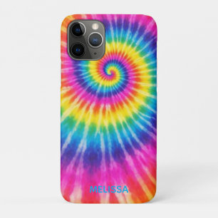 Aangepaste Tye-Dye Retro Kleurrijke Unisex Voeg Na Case-Mate iPhone Case