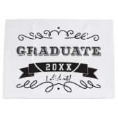 Aangepaste typografie Afstudeerrol Zegel Groot Cadeauzakje (Voorkant)