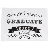 Aangepaste typografie Afstudeerrol Zegel Groot Cadeauzakje (Achterkant)