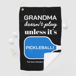 Aangepaste Typografie Grappige Oma Pickleball Humo Golfhanddoek