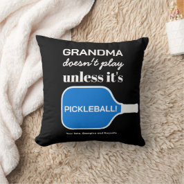 Aangepaste Typografie Grappige Pickleball Speler O Kussen