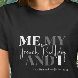 Aangepaste typografie Hondeneigenaar Gevestigd Chi T-shirt
