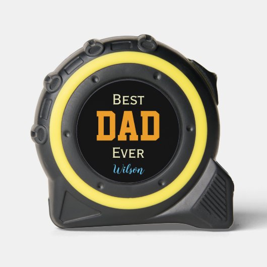 aangepaste typografie naam beste papa ooit rolmaat (Voorkant)