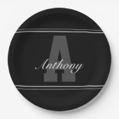 Aangepaste typografie naam borden papieren bordje (Voorkant)