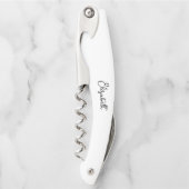 Aangepaste typografie Naam Elegant Modern Eenvoudi Kurkentrekker (Voorkant)