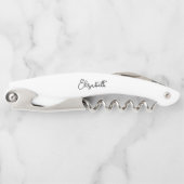 Aangepaste typografie Naam Elegant Modern Eenvoudi Kurkentrekker (Voorkant)