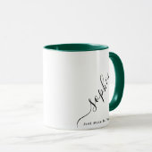 Aangepaste typografie Naam Koffie Mok (Voorkant rechts)