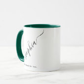 Aangepaste typografie Naam Koffie Mok (Voorkant links)