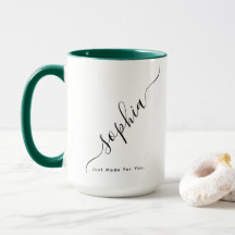 Aangepaste typografie Naam Koffie