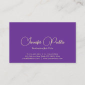 Aangepaste Typografie Naam Professional Elegant Visitekaartje (Voorkant)