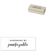 Aangepaste Typografie Script Naam Handgemaakt door Rubberstempel (Gestempeld)