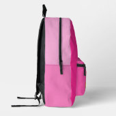 Aangepaste typografie Script Naam Roze Kleurtonen Bedrukte Rugzak (Links)