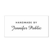 Aangepaste Typografie Script Naam Sjabloon Handmad Rubberstempel (Afrduk)