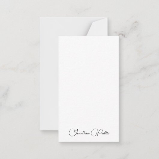 Aangepaste typografie Script Naam Sjabloon Modern (Voorkant)