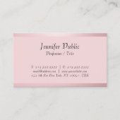 Aangepaste typografie Script Sjabloon Roos Gold Visitekaartje (Voorkant)