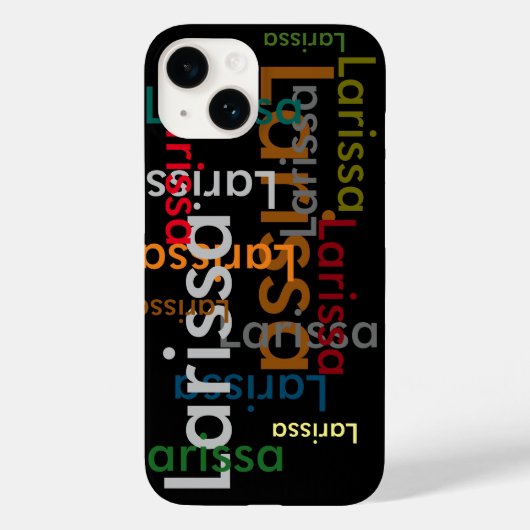 aangepaste typografie van kleurpatronen Case-Mate iPhone case (Achterkant)