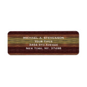 Aangepaste typografie verven lijnen etiket (Voorkant)