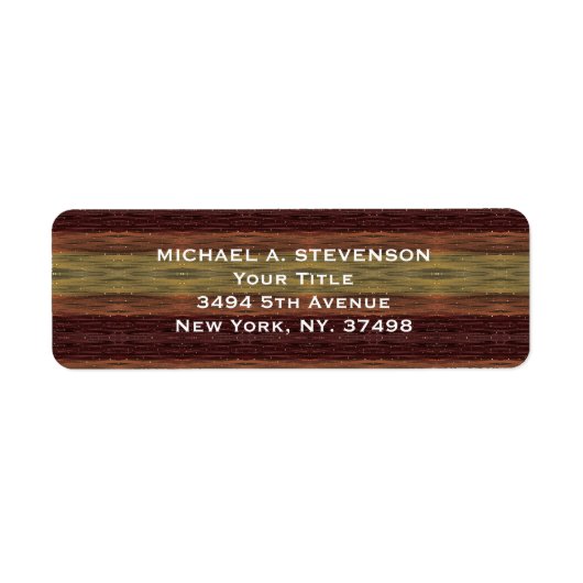 Aangepaste typografie verven lijnen etiket (Voorkant)