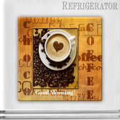 Aangepaste Typografiecoffee Lover Photo Magnet