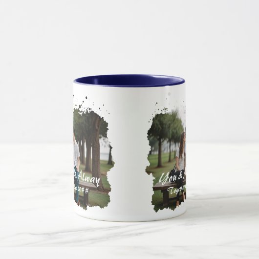 Aangepaste "U & Ik, Altijd" Foto Mok (Midden)