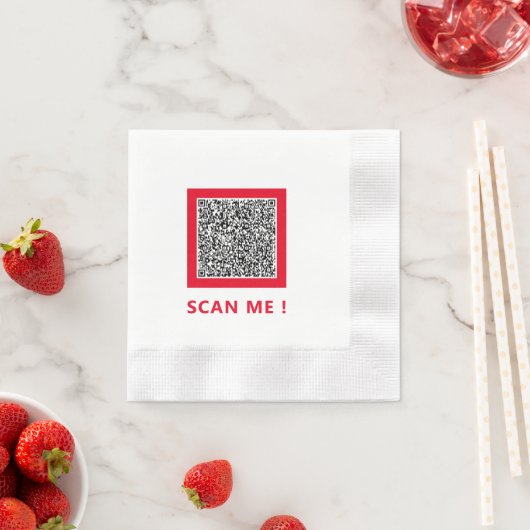 Aangepaste u QR-code scaninfo gepersonaliseerde se Servet (Insitu)