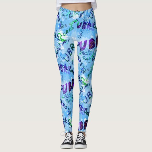 Aangepaste UBRS Rock Shop van oom Bob Leggings (Voorkant)