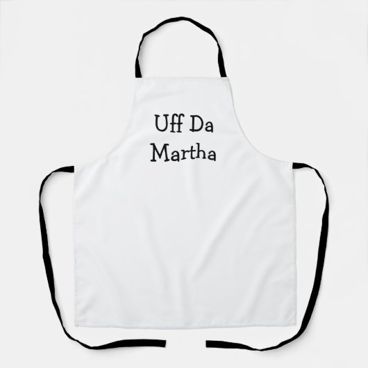 Aangepaste Uff Da Apron. Schort (Voorkant)