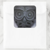 Aangepaste uil beeld grote vierkante stickers (Tas)
