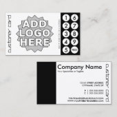 Aangepaste uitgesneden ponskaarten klantenkaartje (Voorkant / Achterkant)