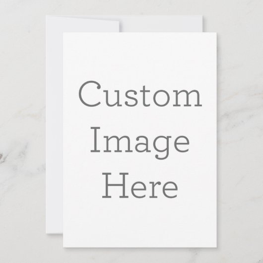 Enkele uitnodiging, Maat: 12,7 x 17,8 cm, Papier: Signature Mat, Enveloppen: Wit (Voorkant)