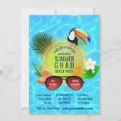 Aangepaste uitnodiging Club Summer Beach Party (Voorkant)