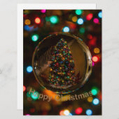 Aangepaste uitnodiging gelukkig Kerstmis (Voorkant / Achterkant)