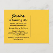 Aangepaste uitnodiging Las Vegas Briefkaart (Achterkant)